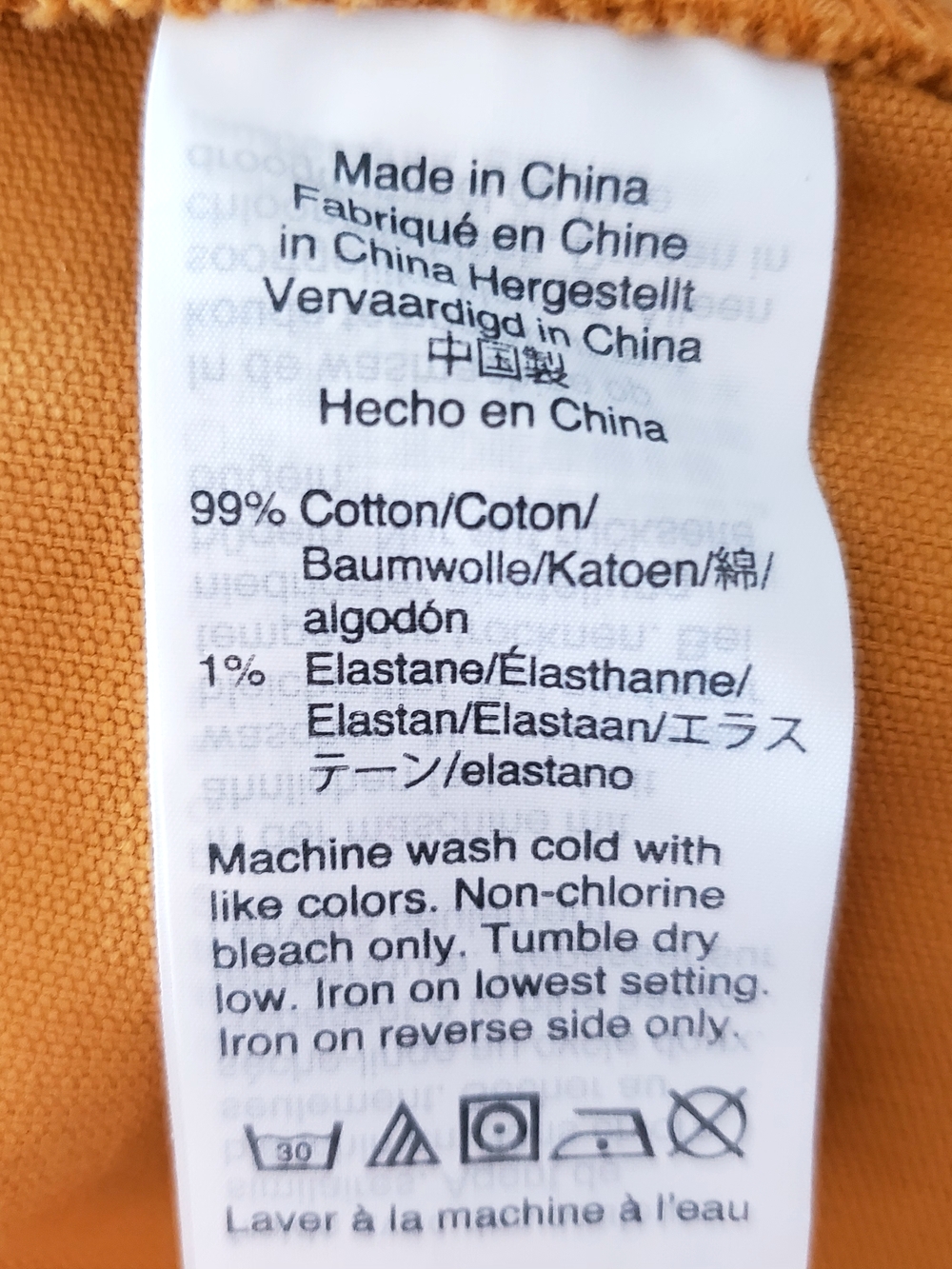 J. Crew Corduroy Mustard Button-Front Mini Dress - Picture 5 of 5